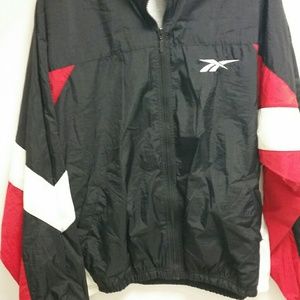 VINTAGE reebok jacket plush windbreaker L mens